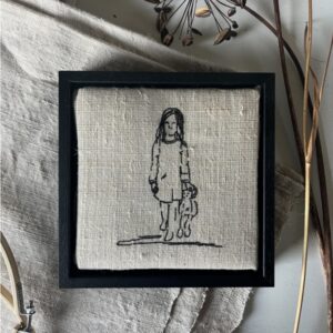 Gepersonaliseerd Portret Meisje met knuffel
