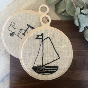 Wand bordje - Zeilboot