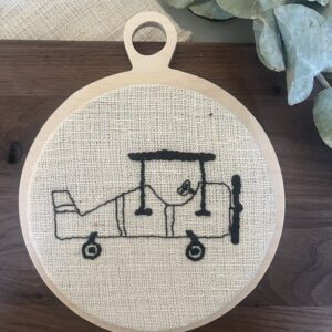 Wand bordje -Vliegtuig